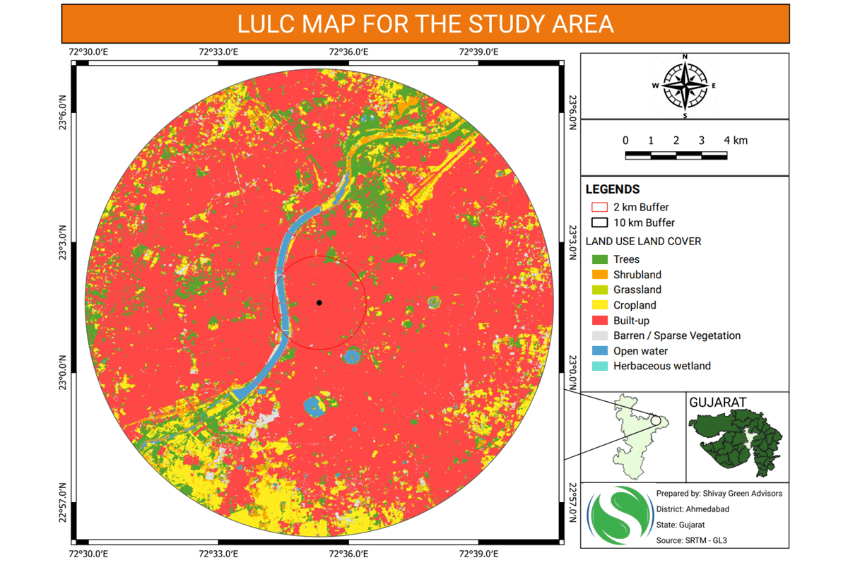 Lulc Map For The Study Area
